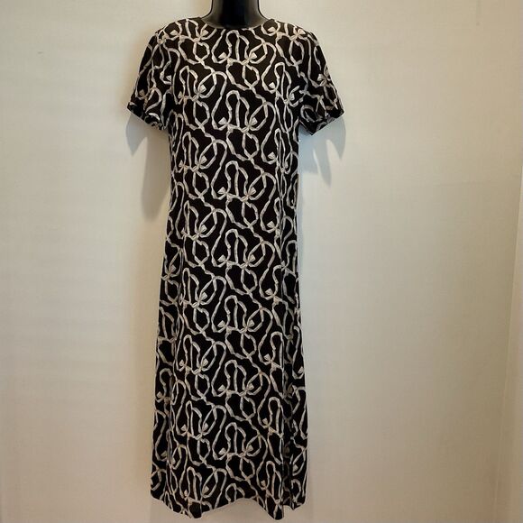 Tuckernuck‎ Hyacinth House Bow Print Maxi Dress Black XS Rowan Style Boho NEW - Picture 2 of 11